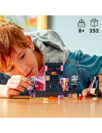 Klocki LEGO Minecraft 21242 Arena Endu - 252 elementy,wiek 8 +