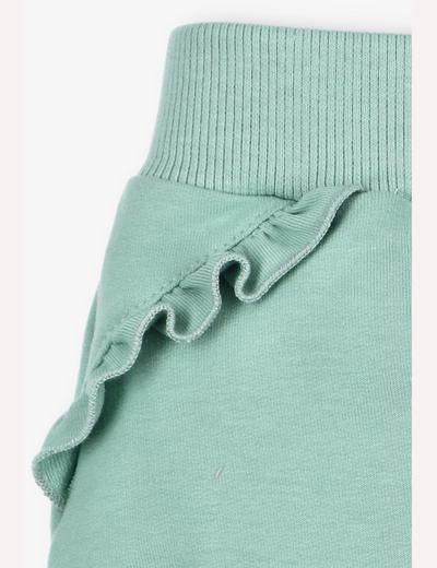 Spodnie dresowe z bawełny organicznej dla dziewczynki