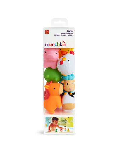 Zabawki kąpielowe farma Munchkin 8szt 9msc+