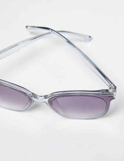 Okulary przeciwsłoneczne przezroczyste - szare