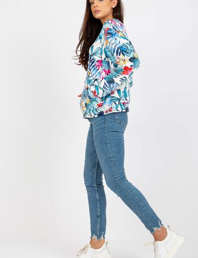 Bluza damska z tropikalnym nadrukiem