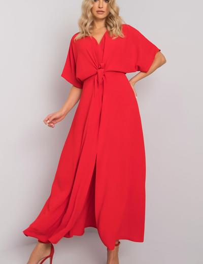 Sukienka z krótkim rękawem - czerwony