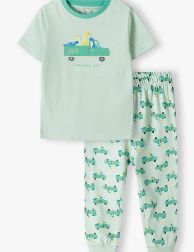 Zielona piżama chłopięca w dinozaury - 5.10.15.