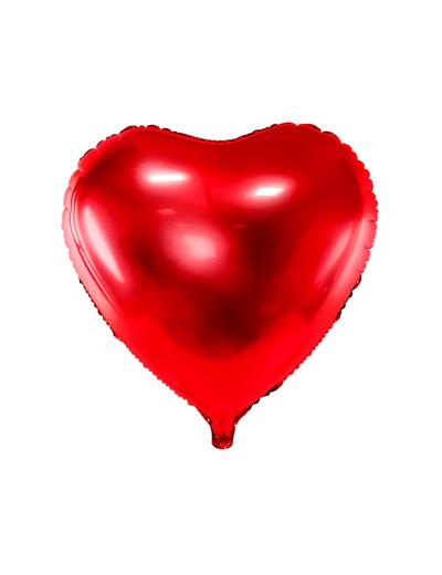 Balon foliowy Serce, 61cm, czerwony (1 op. / 1 szt.)