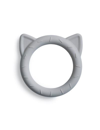 Mushie - Gryzak silikonowy bransoletka CAT Stone - szary