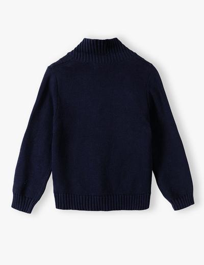 Granatowy sweter chłopięcy -