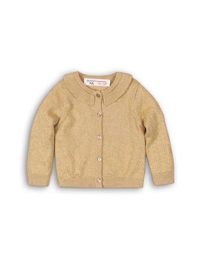 Sweter rozpinany dziecięcy złoty