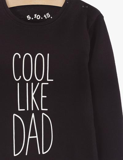 Body niemowlęce czarne z napisem "Cool like dad"