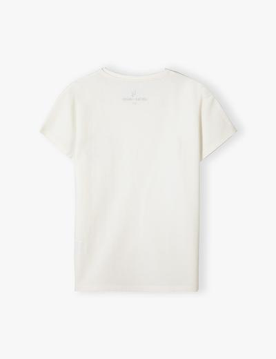 Biała koszulka dla dziewczynki