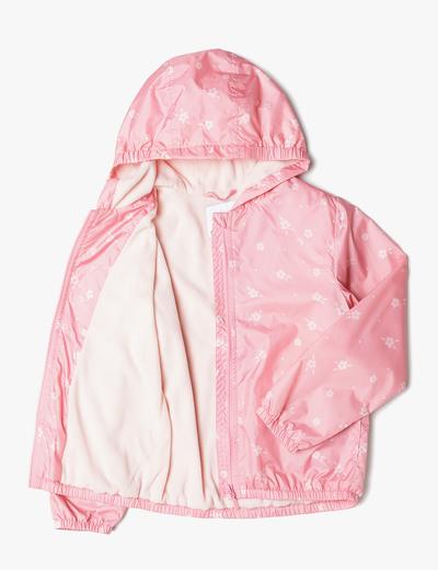 Różowa kurtka przejściowa dla dziewczynki