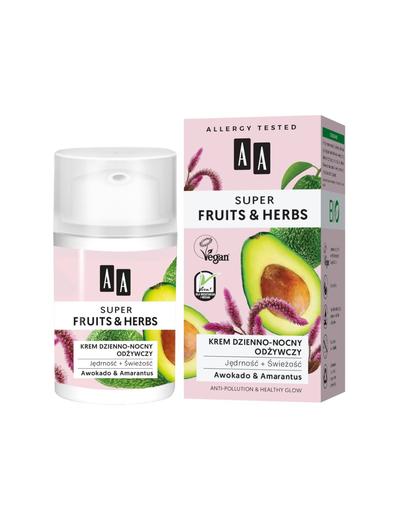 AA Super Fruits&Herbs krem dzienno-nocny odżywczy jędrność + świeżość 50 ml