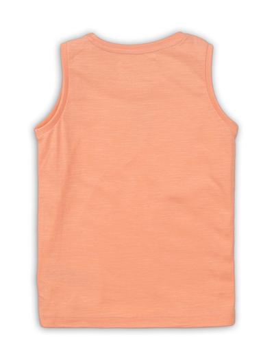 Bawełniana koszulka na ramiączkach - pomarańczowa