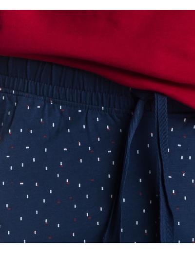 Bawełniana piżama męska Atlantic - czerwona