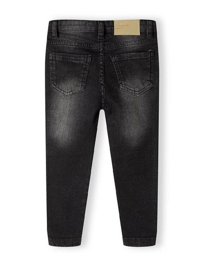 Czarne jeansy o wąskim kroju skinny z kieszeniami dla dziewczynki