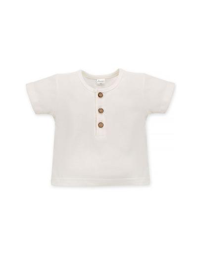 Bawełniana bluzka niemowlęca ecru