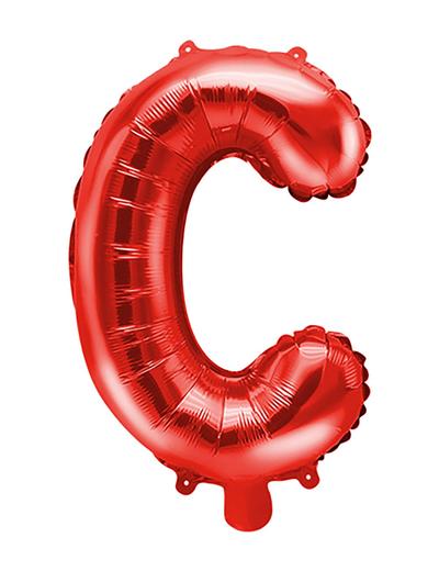 Balon foliowy Litera ''C''  35cm-  czerwony