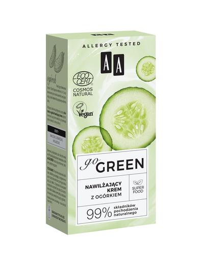 AA Go Green nawilżający krem z ogórkiem NATURAL 50 ml