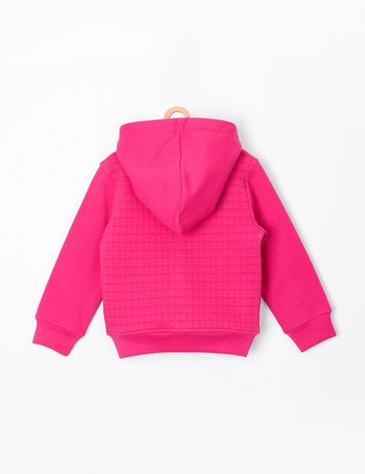 Bluza dresowa niemowlęca - różowa pikowana