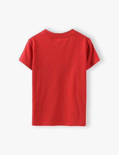 T-shirt chłopięcy  w kolorze czerwonym- Wszystko gra