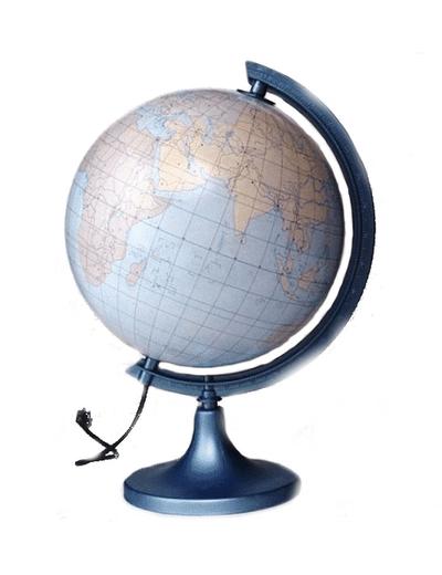 Globus 250 Konturowy z objaśnieniem, podświetlany