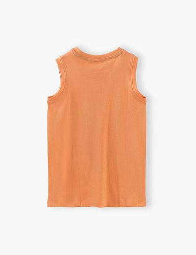 T-shirt chłopięcy w kolorze pomarańczowym z kaktusem