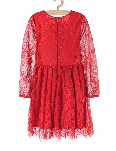 Sukienka koronkowa na specjalne okazje- czerwona