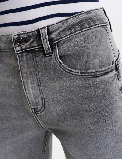 Spodnie jeansowe damskie slim push up szare