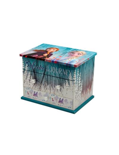 Pudełko na biżuterię z lusterkiem, brokatem i efektami dźwiękowymi Frozen