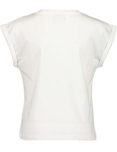 Koszulka dziewczęca biała z kolorowym nadrukiem