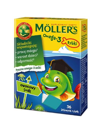 Möller's Omega-3 Rybki - żelki owocowe wzmacniające odporność 36szt