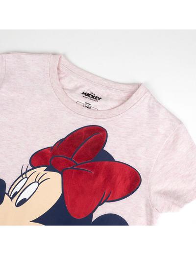 Różowa koszulka dziewczęca Myszka Minnie