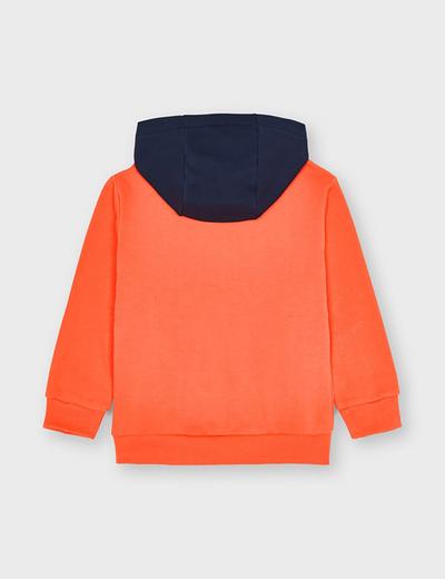 Bluza chłopięca Mayoral z kapturem - pomarańczowa