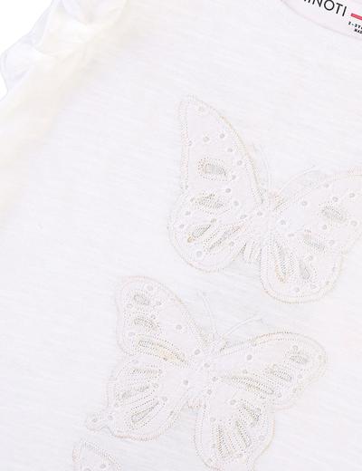 Bawełniana bluzka dziewczęca z motyle