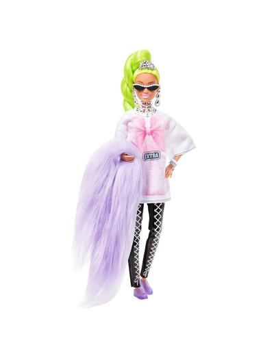 Lalka Barbie Extra  biała tunika / neonowe zielone włosy