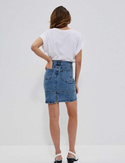 Spódnica jeansowa damska z kieszeniami