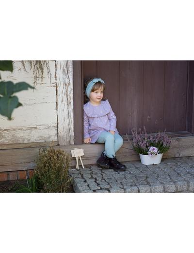Dziewczęca tunika z długim rękawem w odcieniu fioletu