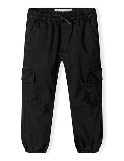 Spodnie czarne typu bojówki dla chłopca