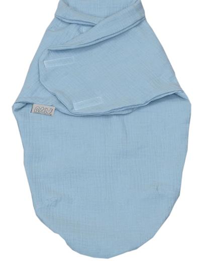 Otulacz niemowlęcy muślinowy 72x60cm niebieski
