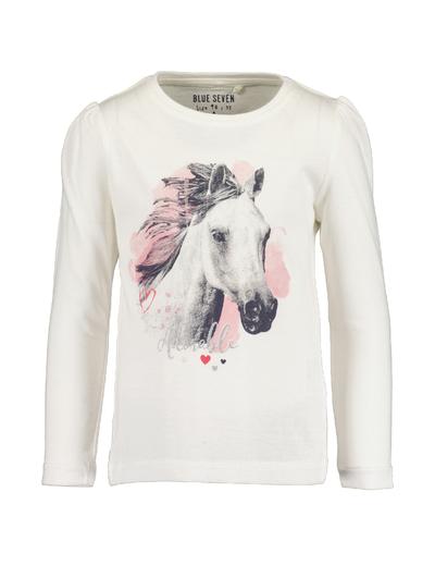 Bawełniana bluzka dziewczęca z koniem