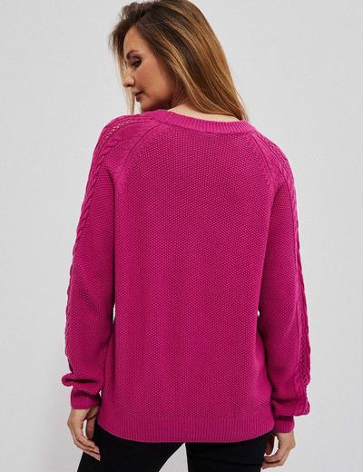 Sweter damski różowy