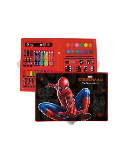Kredki, flamastry, farby- zestaw artystyczny Spiderman