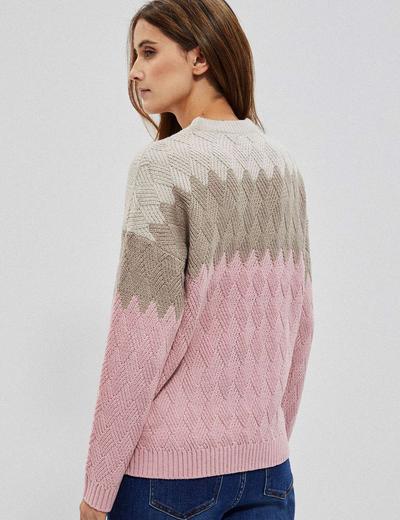 Sweter damski z okrągłym dekoltem