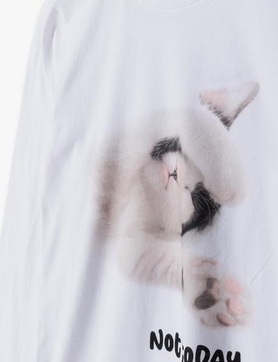Piżama z nadrukiem kota dla dziewczynki