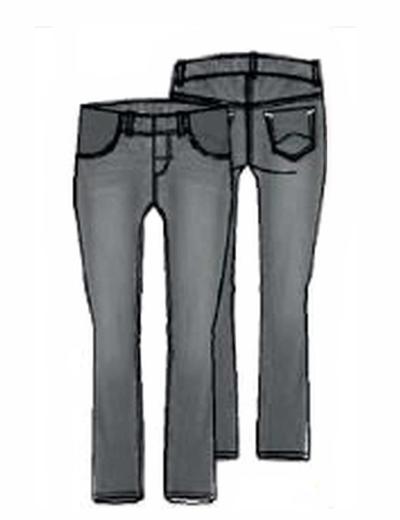 Spodnie jeansowe damskie, ciążowe, bootcut, ciemnoszare, Bellybutton