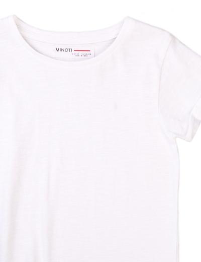 T-shirt dziewczęcy klasyczny biały