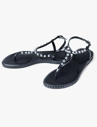 Sandały damskie czarne na lato