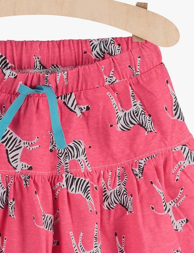 Spódnica dziewczęca różowa- Zebry