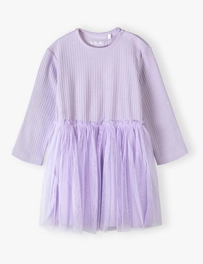 Fioletowa sukienka dla niemowlaka - długi rękaw - 5.10.15.