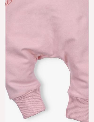 Spodnie dresowe z bawełny organicznej dla dziewczynki