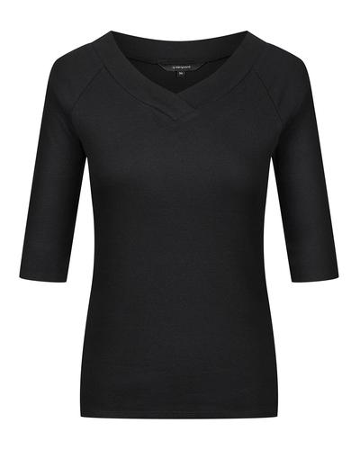 Czarna bluzka damska- dzianinowa